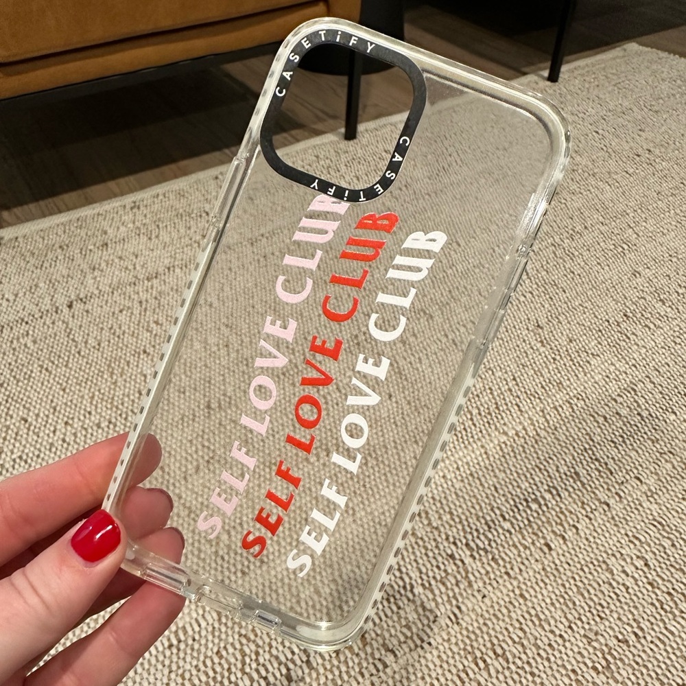 Self Love Club Casetify iPhone 12 Pro clear case